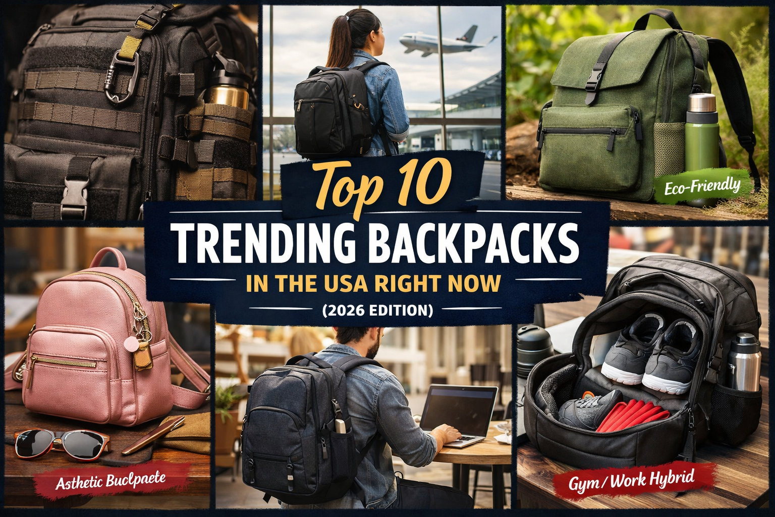 Top 10 Trending Backpacks in the USA Right Now
