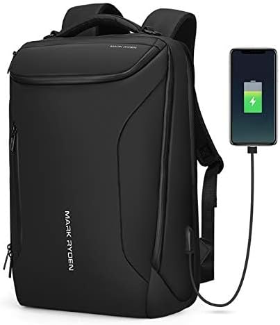 MARK RYDEN Business Backpack for Men, Waterproof High Tech Backpack with Sport Car Shape Design and USB Charging Port, Travel Laptop Backpack Fits 17.3 Inch Notebook
