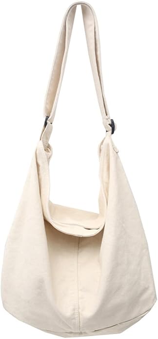 GAXOS Aesthetic Cute Messenger Bag for School Vintage Black Canvas Crossbody for Women Shoulder Laptop Bag
