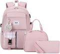 Joymoze Women Fashion Travel Backpack Set Roomy Laptop Rucksack Set Casual Daypack for Girl Purple