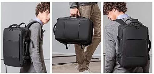 BANGE 35L Travel Backpacks,Weekender Expandable Carry-On Backpack for Airplanes, Waterproof 17.3 inch Laptop Backpack for Men and Women