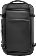 Muzee 38L Travel Backpack for Men, TSA Friendly Flight Approved Carry-on, Water-repellent Oxford Fabric, Wide Opening Fits 15.6 Inch Laptop, RFID Anti-theft Pocket, Business Commute Weekender Daypack