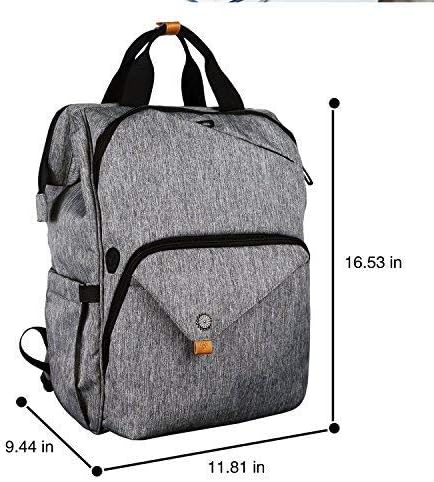 Hap Tim Laptop Backpack 15.6/14/13.3 Inch Laptop Bag Travel Backpack for Women/Men Waterproof School Computer Bag Large Capacity Bookbag for College/Travel/Business (7651EU), Grey, 15.6 inches, Casual