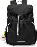 Drawstring Backpack for Teen Girls Boys, Work College Travel 17 Inch Laptop Backpack, Cute Back to School Bookbag, Casual Daypack for Middle High School University Daily Use Gym