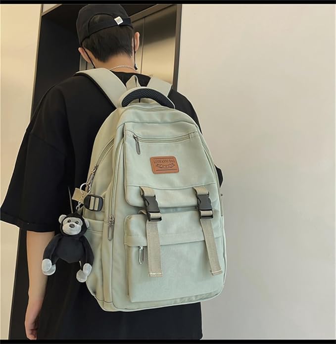 Casual Backpack Large Capacity Gorilla Backpack Waterproof Camping Hiking Travel College Laptop Travel Man Woman 2024 (Green)