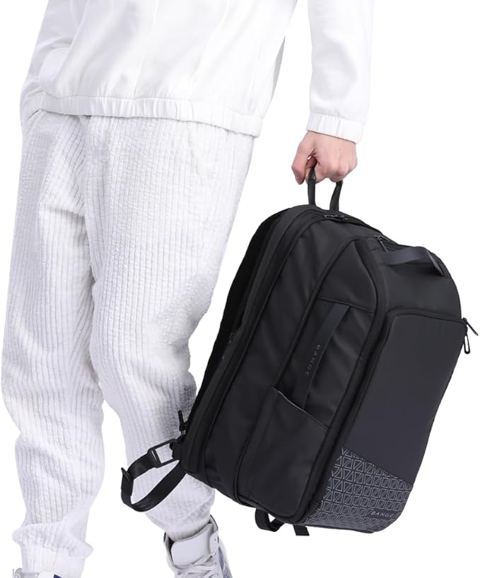 BANGE 45L Expandable Travel Backpacks,Weekender Carry On Backpack, Flight Approved Business Backpack for 17.3inch Laptop