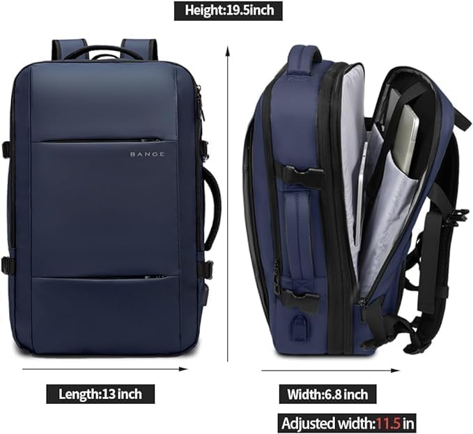 BANGE Travel Backpack,35L Carry on Backpack, Men Airline Approved Backpack, Expandable Business Laptop Daypack