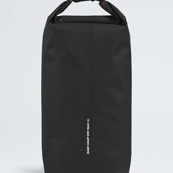 The North Face Base Camp Dry Bag - Roll-Top Waterproof Stuff Sack, Ideal for Camping Gear & Kayak Accessories, TNF Black/TNF White, 12 Liters