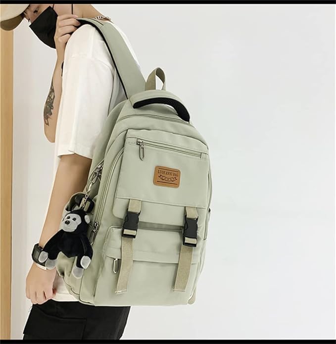 Casual Backpack Large Capacity Gorilla Backpack Waterproof Camping Hiking Travel College Laptop Travel Man Woman 2024 (Green)