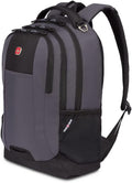 SWISSGEAR Cecil 18-Inch Laptop Backpack Fits 16-Inch Laptop, Travel Daypack with Organizer Pockets, Water Bottle Holders & Padded Straps – Dark Grey/Black