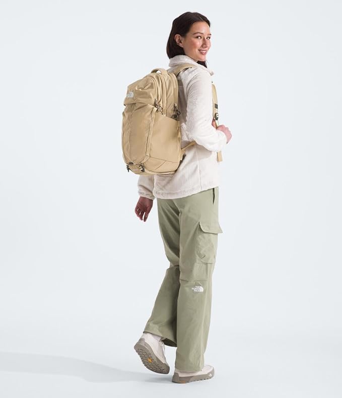 The North Face Women's Surge Commuter Laptop Backpack - PFAS Free, Khaki Stone, One Size