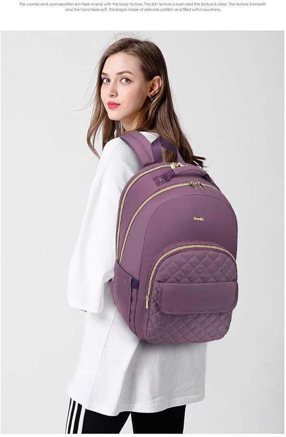 Backpack for Women 17.3" for Work Travel,Laptop Bookbag for Girls in School TSA Friendly