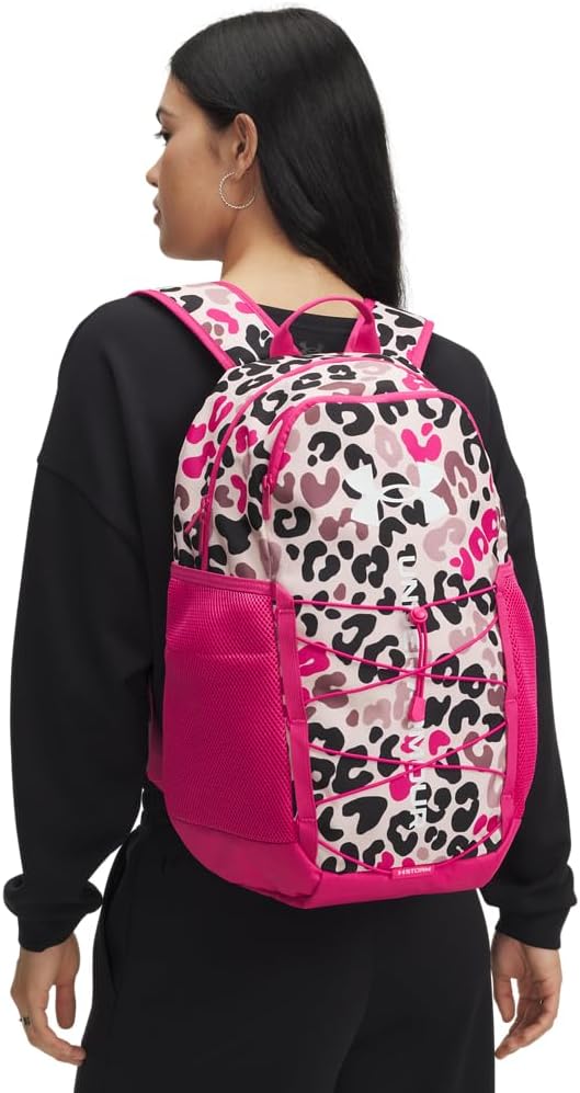 Under Armour Unisex Hustle Sport 6.0 Backpack, (674) Tourmaline Pink/Virtual Pink/White, One Size Fits Most