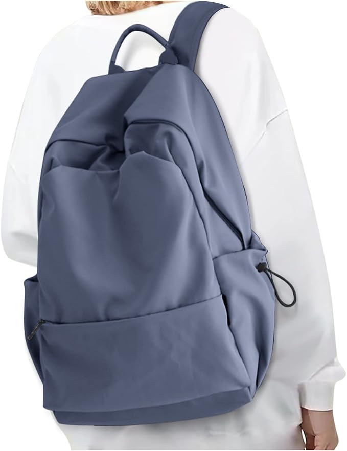 coofay Backpacks For School Bag School Backpack For College Backpacks Bookbag For Women Waterproof Gym Backpack For Men Book Bags Small Simple Backpack Purplish Blue