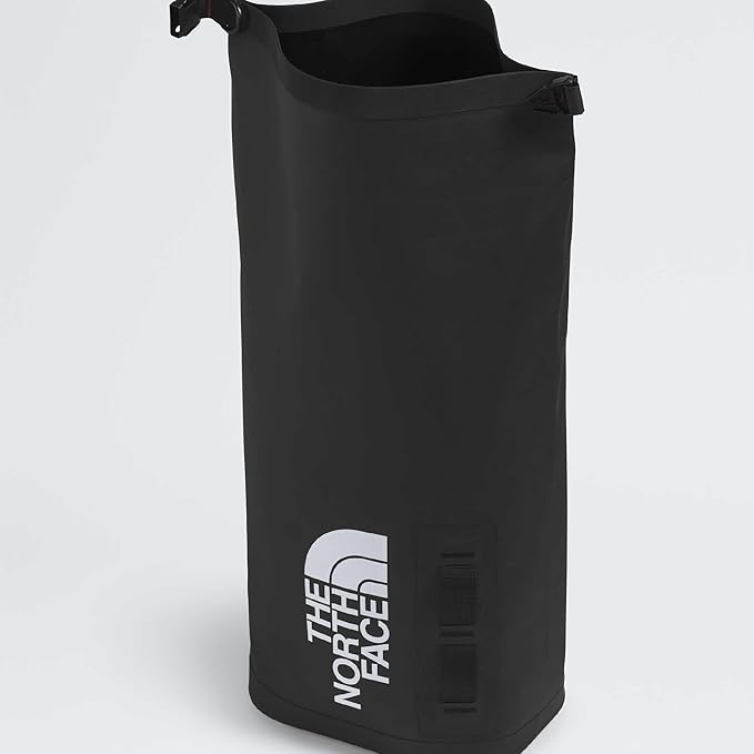The North Face Base Camp Dry Bag - Roll-Top Waterproof Stuff Sack, Ideal for Camping Gear & Kayak Accessories, TNF Black/TNF White, 12 Liters