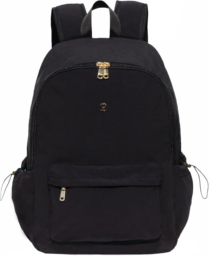 ESVAN Personalized Gifts Backpack Canvas Linen Nylon 17 inch Laptop Bag for Women Casual College