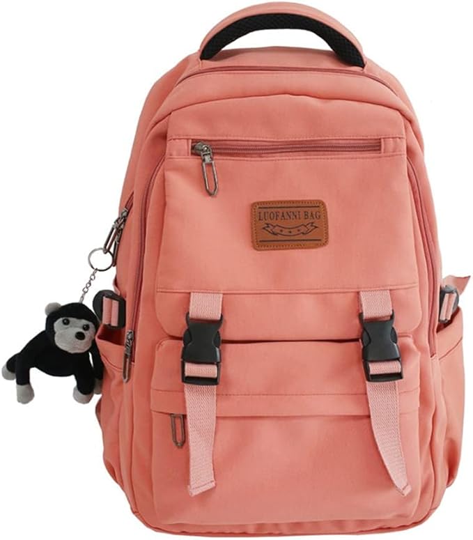 Casual Backpack Large Capacity Gorilla Backpack Waterproof Camping Hiking Travel College Laptop Travel Man Woman 2023 (Pink)