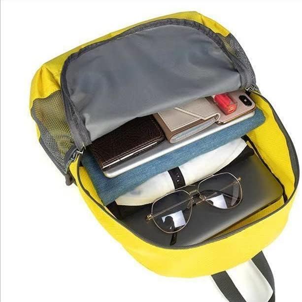 Geboldil Men's and women's waterproof backpack traveling backpack yellow