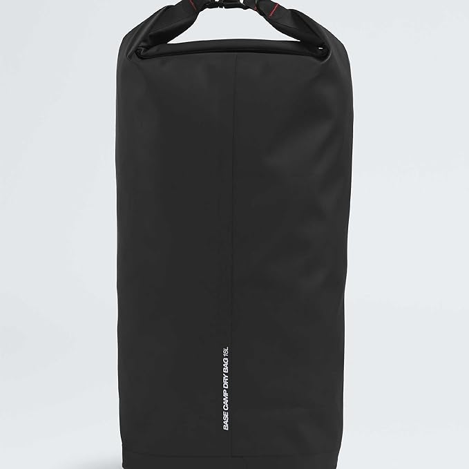 The North Face Base Camp Dry Bag - Roll-Top Waterproof Stuff Sack, Ideal for Camping Gear & Kayak Accessories, TNF Black/TNF White, 18 Liters
