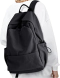 coofay Black Backpack For Women Small Backpacks For School Bag School Backpack For College Bookbag For Women Waterproof Gym Backpack For Men Book Bags