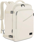 MATEIN Large Travel Backpack Women, Lightweight Carry on Backpack & Hidden Shoulder Straps, Waterproof Anti-Theft Daypack for Flight, Expandable Hiking Weekend Daypack, Travelling Gifts, Beige