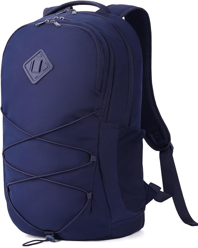 WANDF 15.6-Inch Laptop Backpack for Women, Travel Backpack Water-Resistant Lightweight College Backpack for Work Casual Business Weekender (Navy Blue)