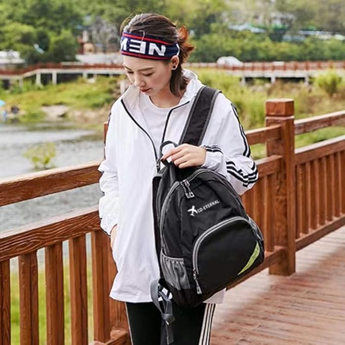 Geboldil Men's and women's waterproof backpack traveling backpack fuchsia
