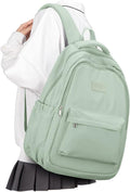 Lightweight Backpack for Women Men Laptop Travel Work Casual Daypack College Bags Cute Aesthetic Travel Backpack Casual Personal item Bag - Green