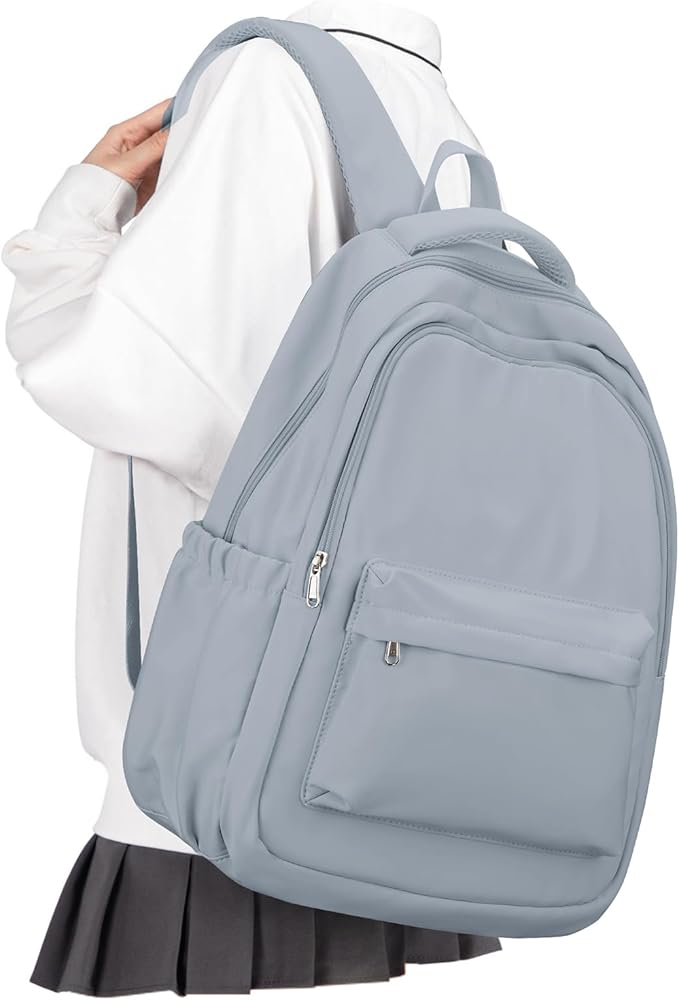 Lightweight Backpack for Women Men Laptop Travel Work Casual Daypack College Bags Cute Aesthetic Travel Backpack Casual Personal item Bag Blue