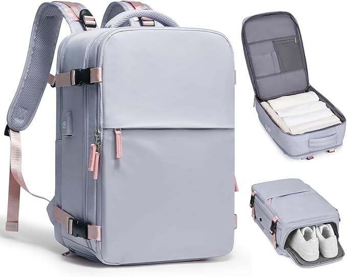 Large Travel Backpack For Women Airline Approved Carry On Backpack Flight Approved Waterproof Sports Luggage Backpack Casual Daypack Small Hiking Backpack