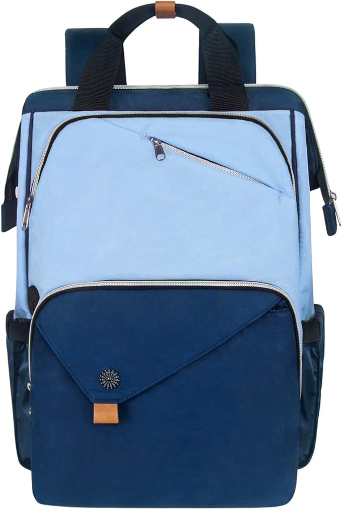 Hap Tim Laptop Backpack 15.6/14/13.3 Inch Laptop Bag Travel Backpack for Women/Men Waterproof School Computer Bag Large Capacity Bookbag for College/Travel/Business (7651EU), Blue