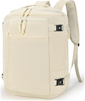 40x30x20 cm Travel Bag Personal Item Ryanair Approved Backpack Expandable to 40x30x25cm Carry On Underseat with USB Charging Port, Beige