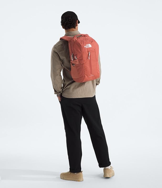 The North Face Lichen Daypack - Everyday Commuter Backpack, Laptop Sleeve, Water Bottle Pockets, Center Front Pouch, Mars Dust Dark Heather/Mars Dust, One Size