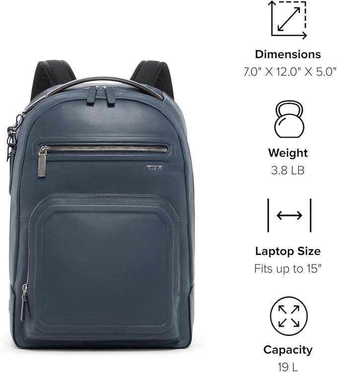 TUMI - Harrison Warren Backpack - 15-Inch Laptop Backpack - Stylish Women's & Men's Backpack for Travel & Business - Pavement Bombe