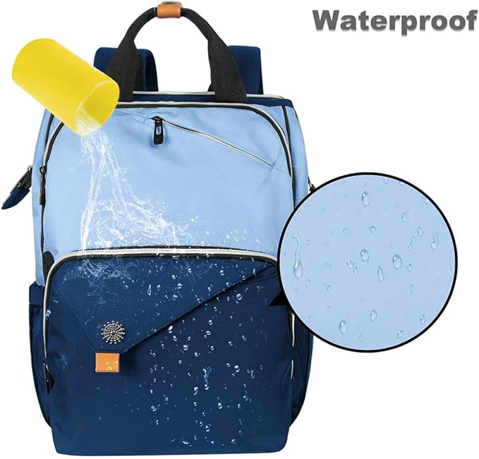 Hap Tim Laptop Backpack 15.6/14/13.3 Inch Laptop Bag Travel Backpack for Women/Men Waterproof School Computer Bag Large Capacity Bookbag for College/Travel/Business (7651EU), Blue