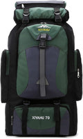 Lawaia 70L Hiking Backpack Large Camping Pack Backpacking Bag Rucking Backpacks Outdoor Trekking Travel Rucksack for Men Women-Green