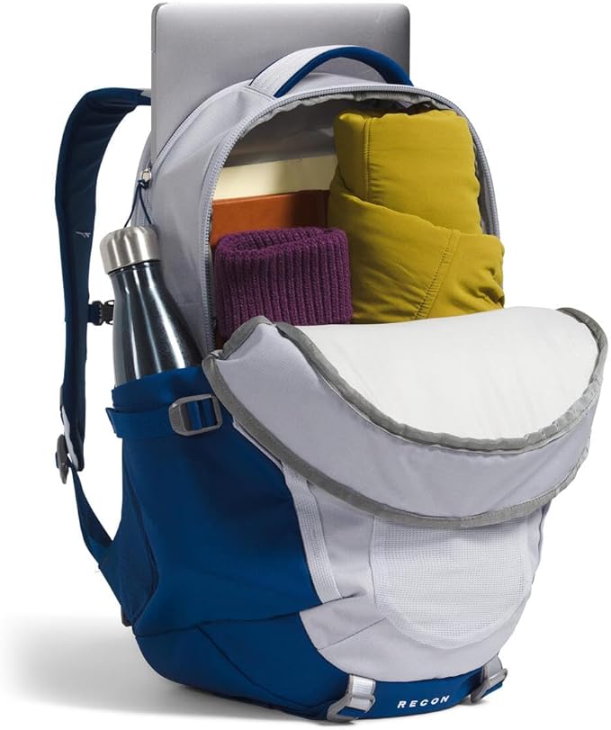 The North Face Women's Recon Everyday Laptop Backpack - PFAS Free, Mystic Haze Dark Heather/Estate Blue, One Size