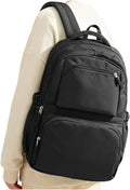 Black Backpack for Women School Backpack with Laptop Compartment Gym Bag for Men Travel Laptop Backpacks for College Students School Bag Bookbag College Backpacks for Women Men