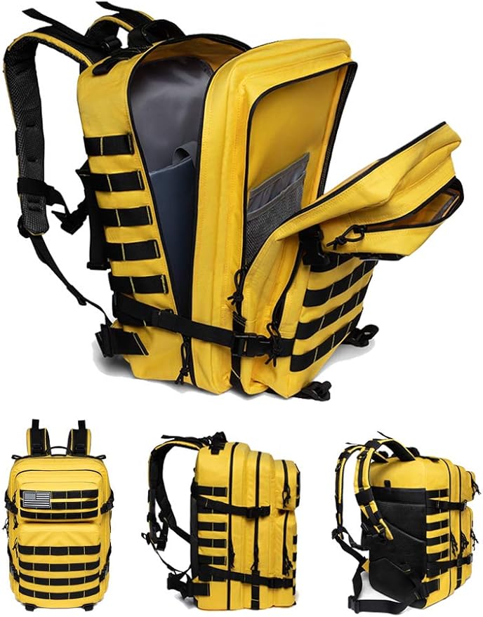 QT&QY 45L Military Tactical Backpacks Molle Army Assault Pack 3 Day Bug Out Bag Hiking Treeking Rucksack…