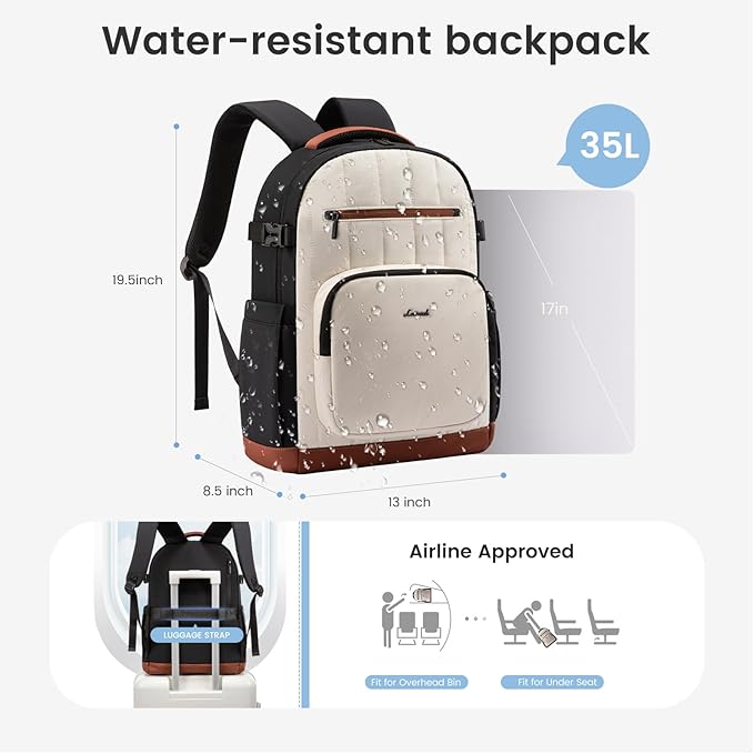 LOVEVOOK Laptop Backpack for Women with Giant Tumbler Holder Pocket,17 Inch Puffer Travel College Work Backpack Purse for Teacher Nurse,Casual Laptop Bag Computer Back Pack Daypack,Mint Green-Black