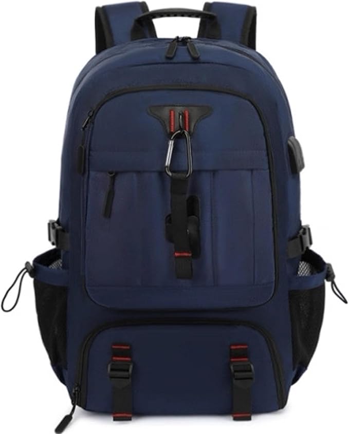 DUSLANG Travel laptop backpack, Extra Large 60L Traveling College Backpack,Large Capacity Backpack for Men Women,Fits 17 Inch Computer, USB Charging Port, Blue