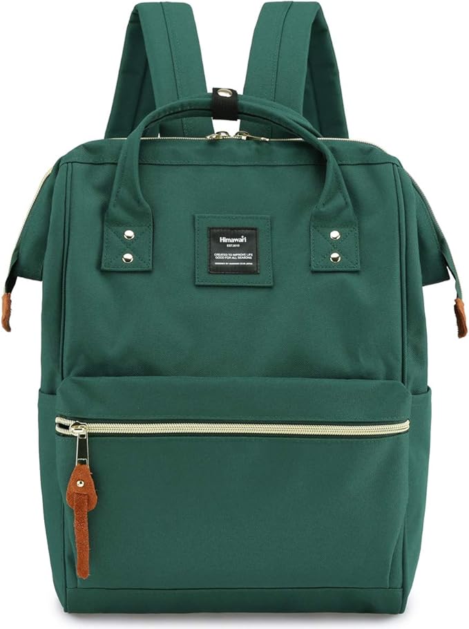 Himawari Laptop Backpack for Women&Men,Wide Open Large USB Charging Port 15.6 Inch Laptop Doctor College Work Bag(9001-FUGL)