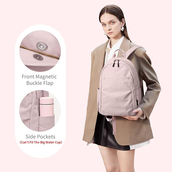 Mini Backpack for Women Fashion Small Backpack Purse Lightweight Daypack for Work Travel Daily,Pink