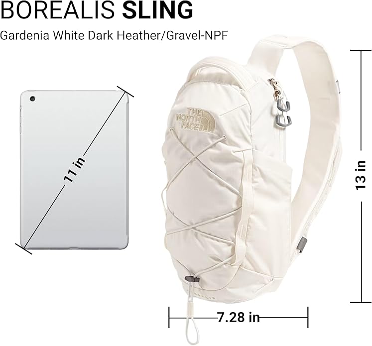 THE NORTH FACE Borealis SIing Bag | Crossbody Adjustable Strap, Water Repellent Finish, Multiple Compartments, Tablet Sleeve
