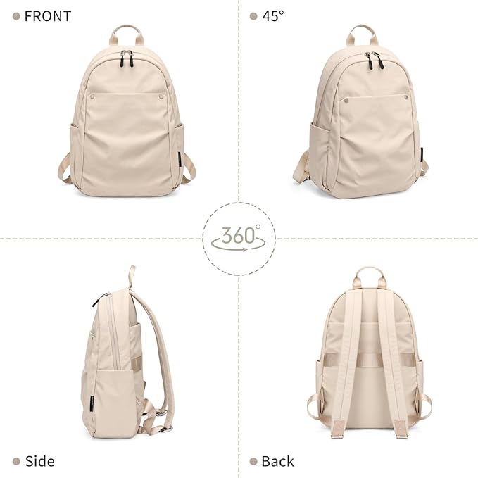Mini Backpack for Women Fashion Small Backpack Purse Lightweight Daypack for Work Trave Daily,Apricot