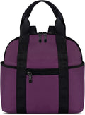 Women’s Backpack Purse Medium Size with Trolley Sleeve, Adjustable Strap/Top Handle, Water Resistant Travel Daypack, Purple