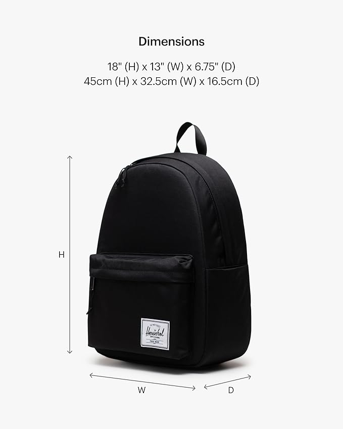 Herschel Supply Co. Classic Backpack, Black, XL - 30L