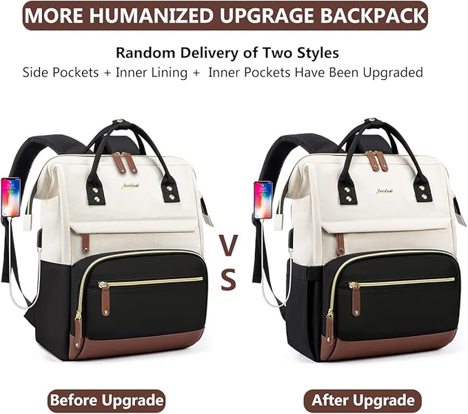 Backpack for Women Work Bags: 15.6 inch Laptop Backpack Purse Backpacks with USB Charger College Bookbag Casual Business Computer Backpack for Travel Nurse Teacher