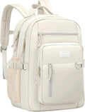 Kids Backpack for School Cute Aesthetic Beige Backpack Girls Student Bookbag Women Travel Lightweight Book Bag