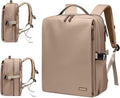 GOLF SUPAGS Stylish Laptop Backpack for Women Airline Approved Perfect for Work College and Travel Multi-Functional Casual Daypack Fits 17.3 Inch Notebook (Champagne)
